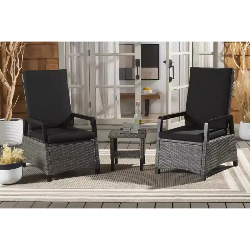 Herman Recliner 3 Piece Set - Indoor/Outdoor - PAT7540 - Safavieh
