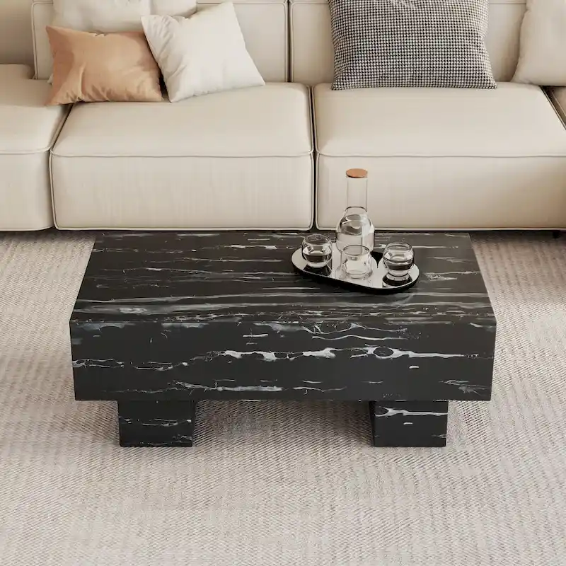 Modern Simple Texture Sticker MDF Coffee Table
