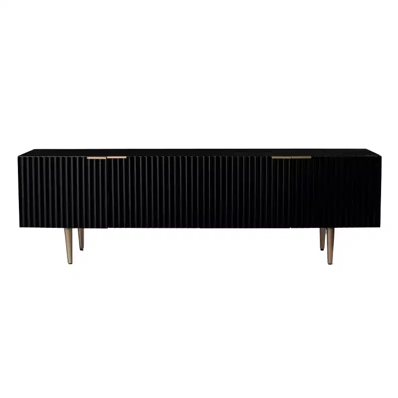 Pilston 4-Door Media Console - Black - SEI
