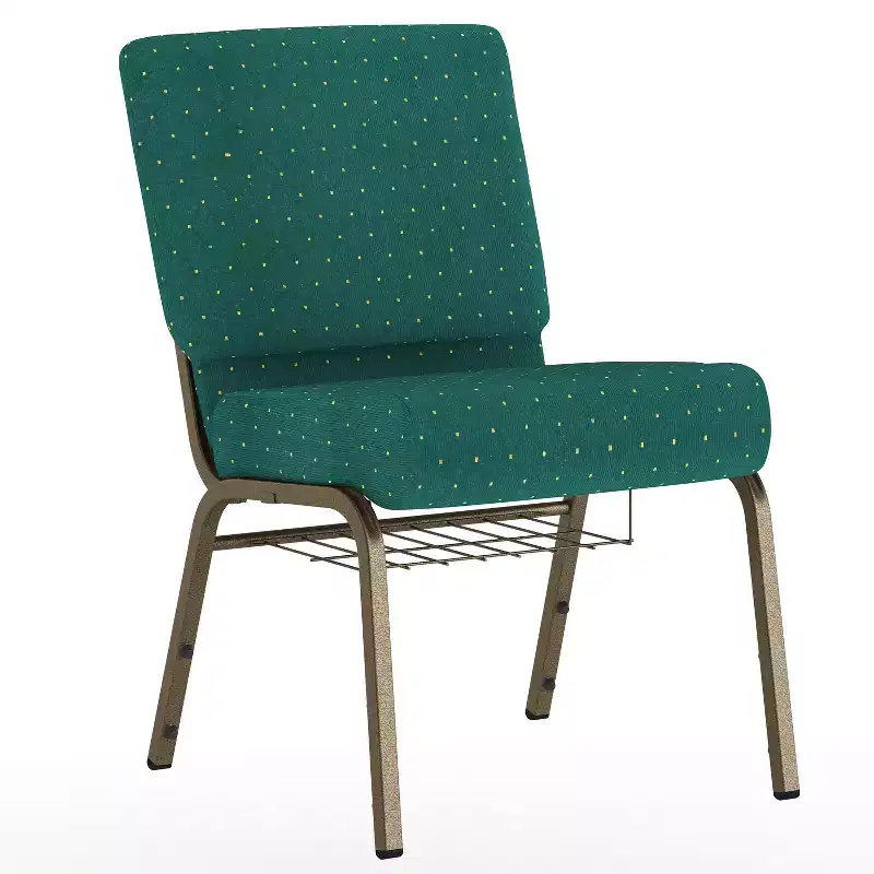 Flash Furniture HERCULES Series 21''W Church Chair with Book Rack