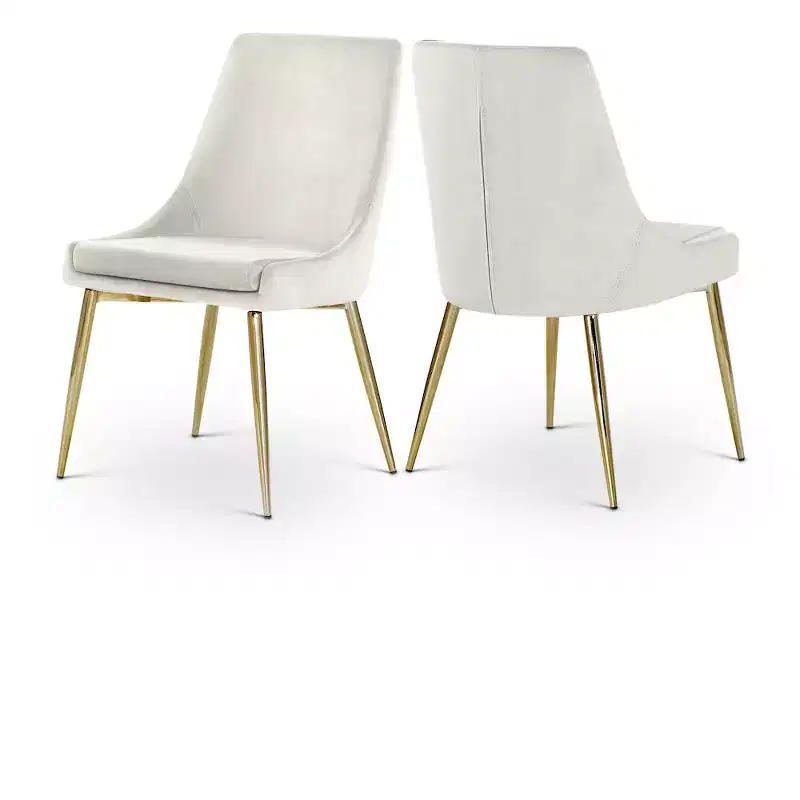 Meridian Furniture Karina Velvet Dining Chair, Set of 2