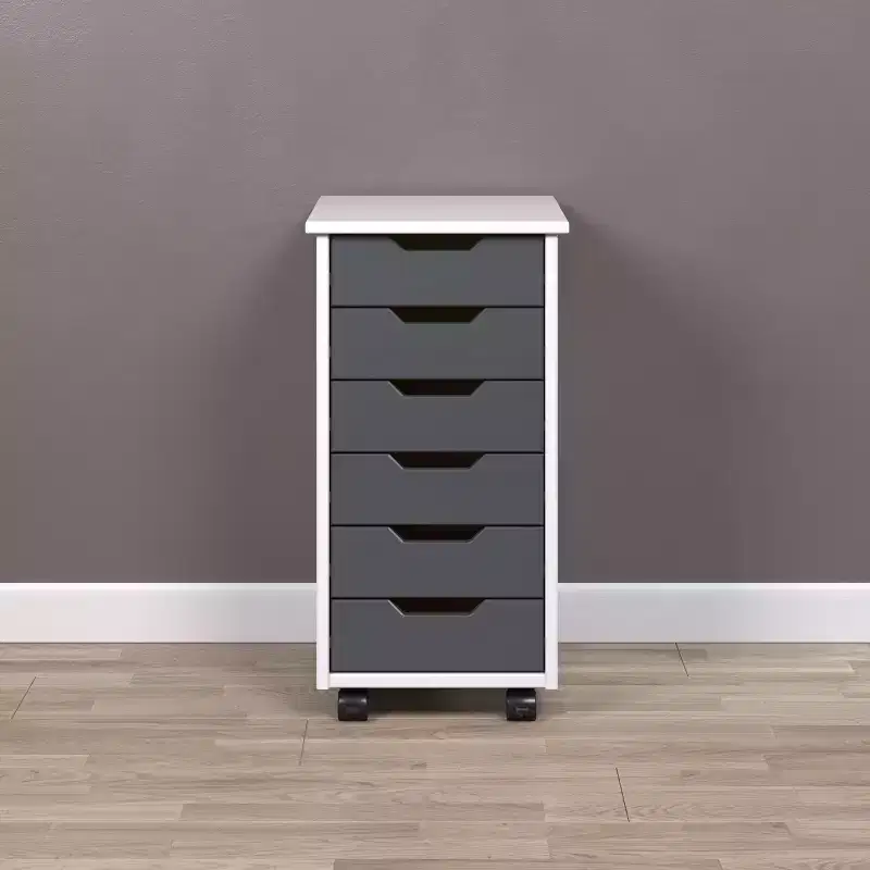 Trendfurn Omnia Narrow 6 Drawer Roll Cart