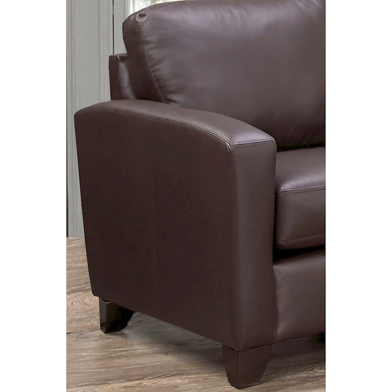Bryce Italian Top Grain Leather Sofa and Loveseat Set