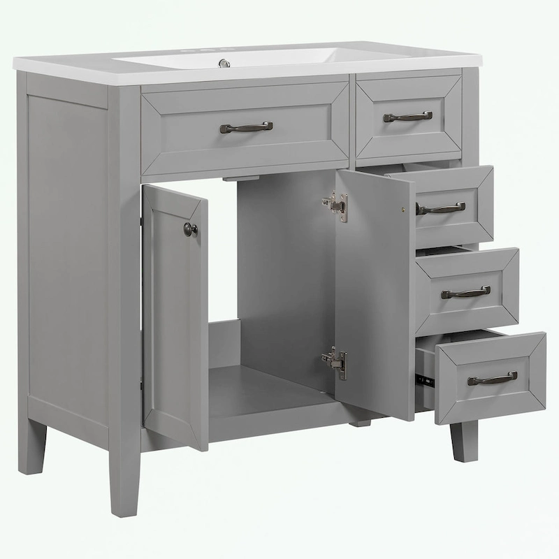Bathroom Cabinet with Drawers and Sink Combo
