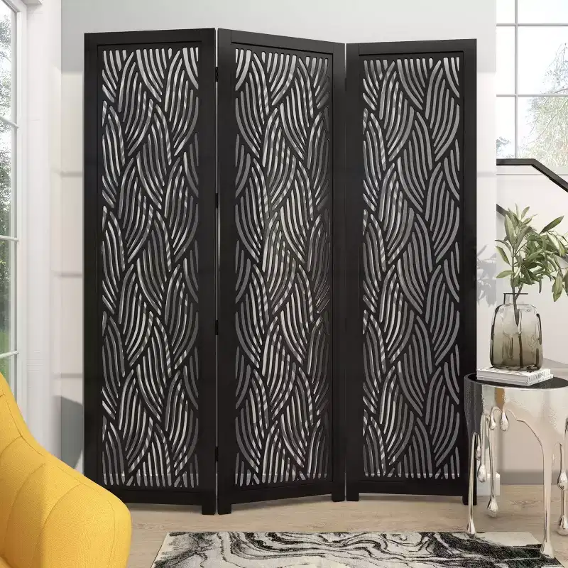 Olivia & May Wooden 3 Panel Room Divider Screen