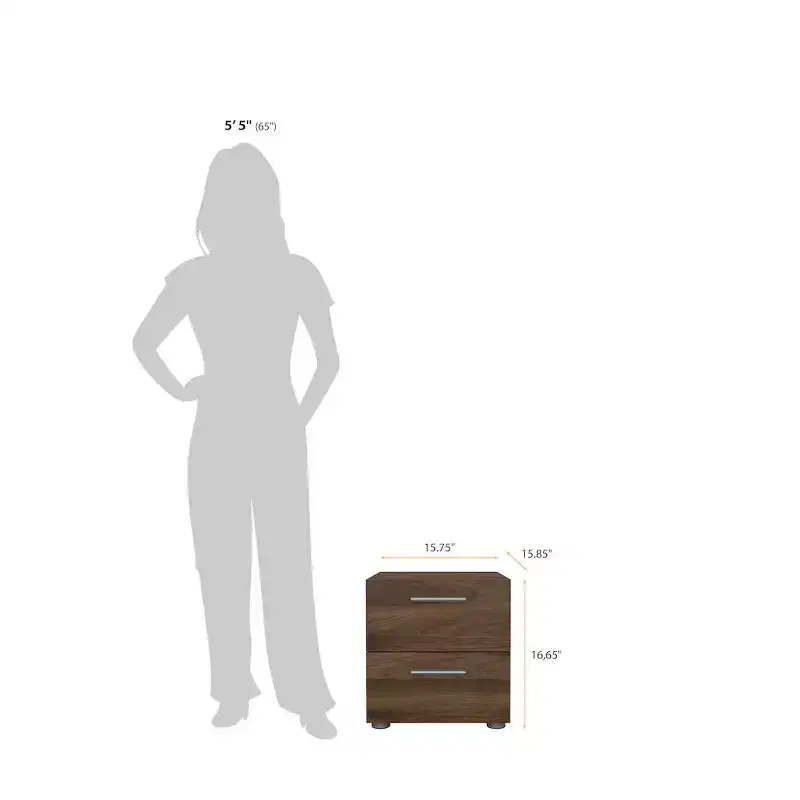 Tvilum, Austin 2 Drawer Nightstand