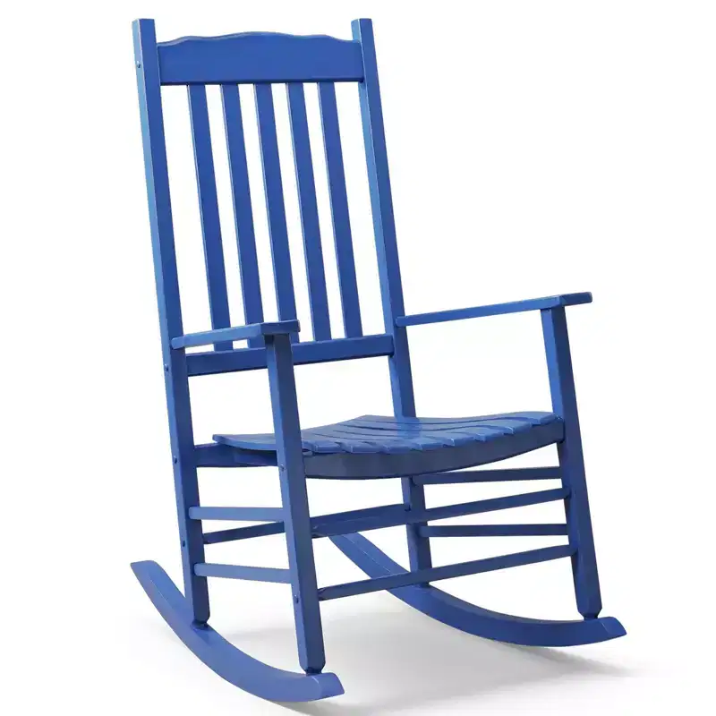 Karl Home | 24-Inch Solid Wood Patio Rocking Chair