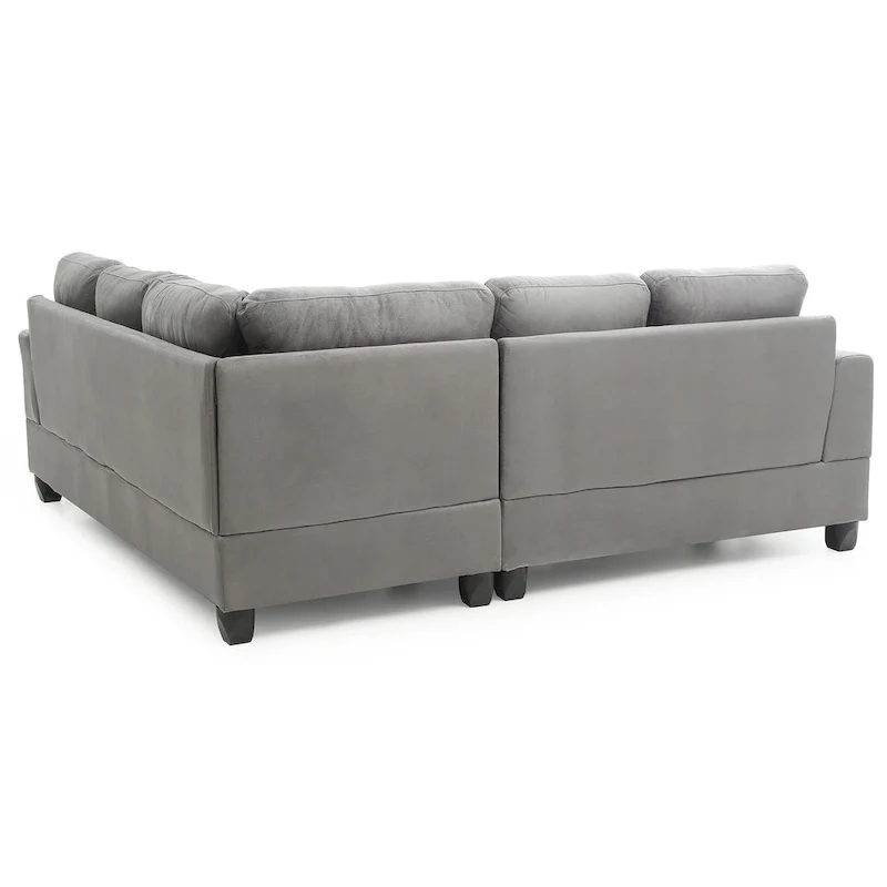 Sandridge 80 in. W 2-piece Microfiber L Shape Sectional Sofa - 80L x 80W x 36H