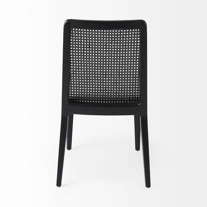 Clara Light Brown Wood Cream Seat Armless Dining Chair