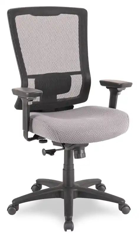 26.8 Office Chair - Grey with Mesh Back
