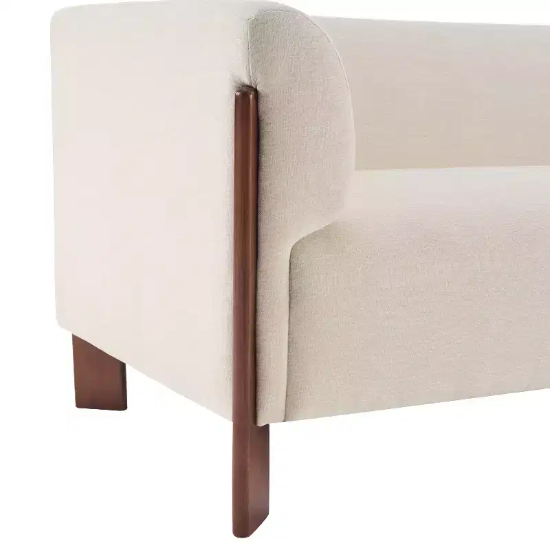 Christopher Knight Home Patcharee Modern 80 3-Seater Wooden Upholstered Sofa