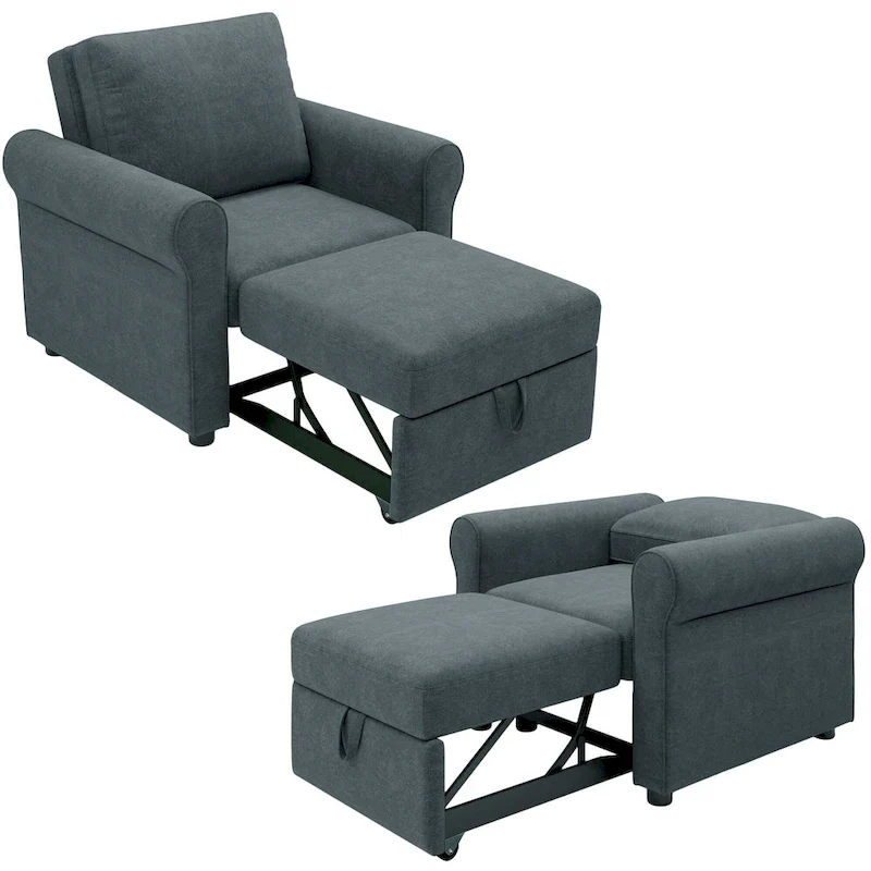 3-in-1 Convertible Sleeper Chair Bed