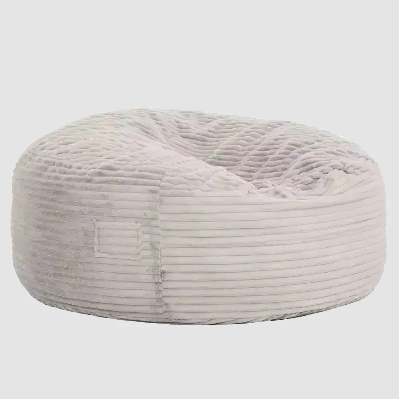 5-foot faux fur foam beanbag