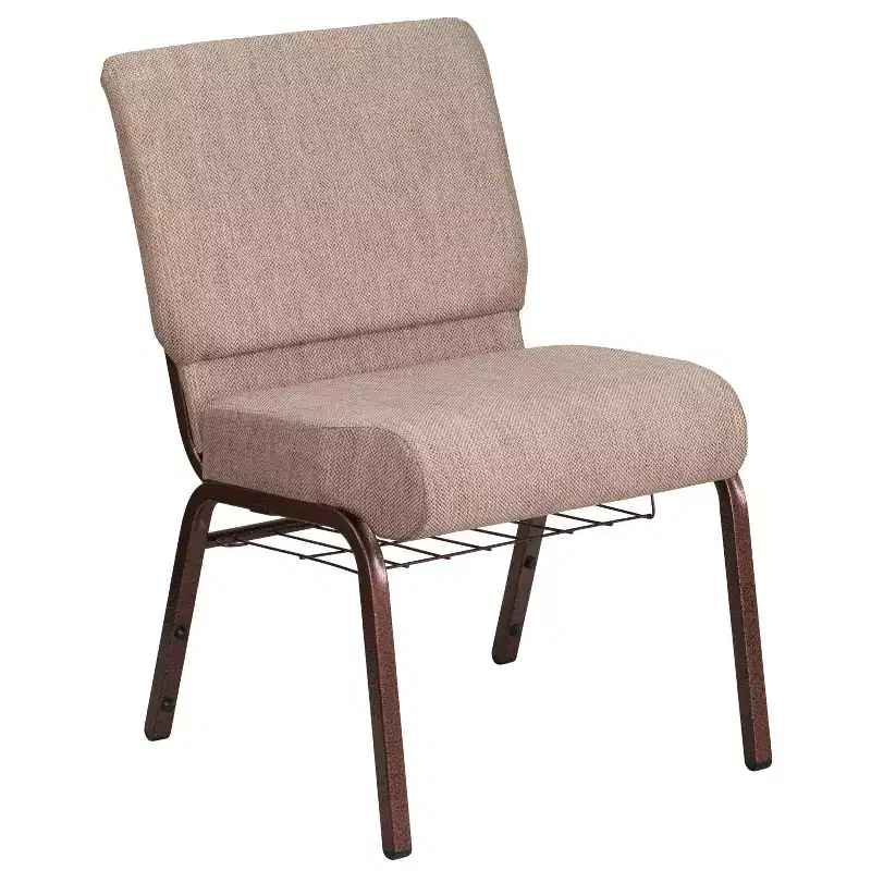 Flash Furniture HERCULES Series 21''W Church Chair with Book Rack