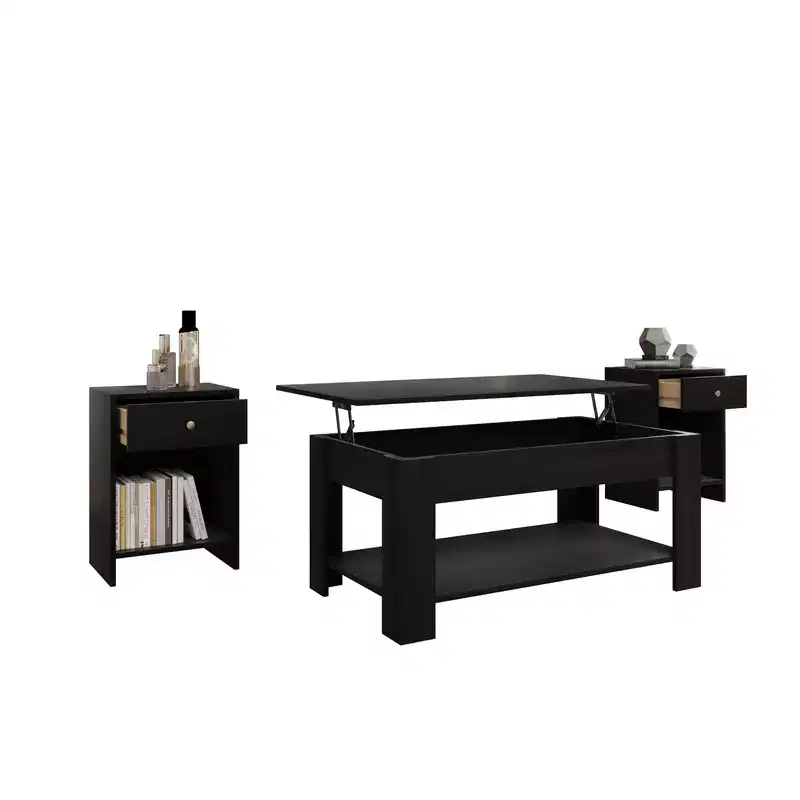 Home Design Magnolia 3 Piece Coffee Table Set