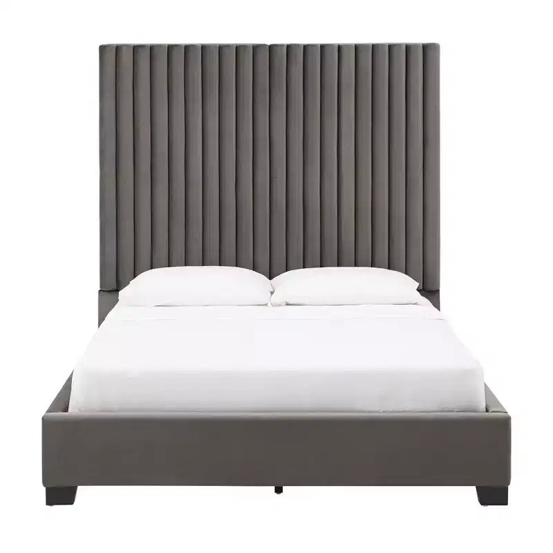 Queen Bed - Grey