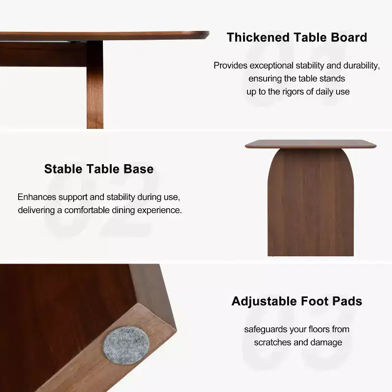 Modern Wood Dining Table – Kitchen & Dining Room Table