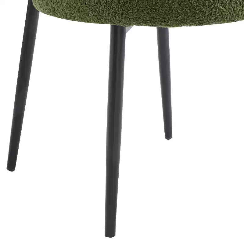 Christopher Knight Home Atrass Upholstered Dining Chair with Metal Legs (Set of 4)