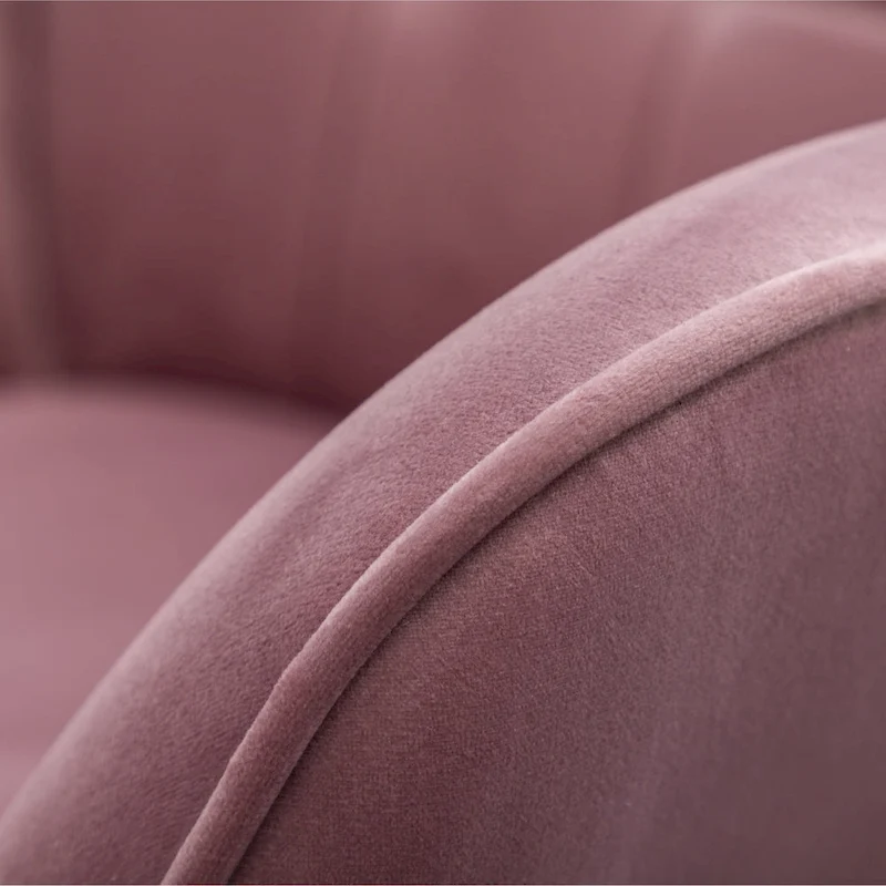 Carson Carrington Aasen Silky Velvet Tufted Accent Chair with Ottoman