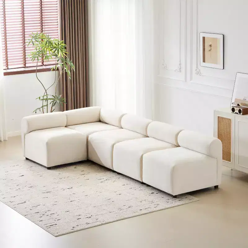 Christopher Knight Home Fermin Modern 5 Piece Modular Sectional Sofa with Rround Back