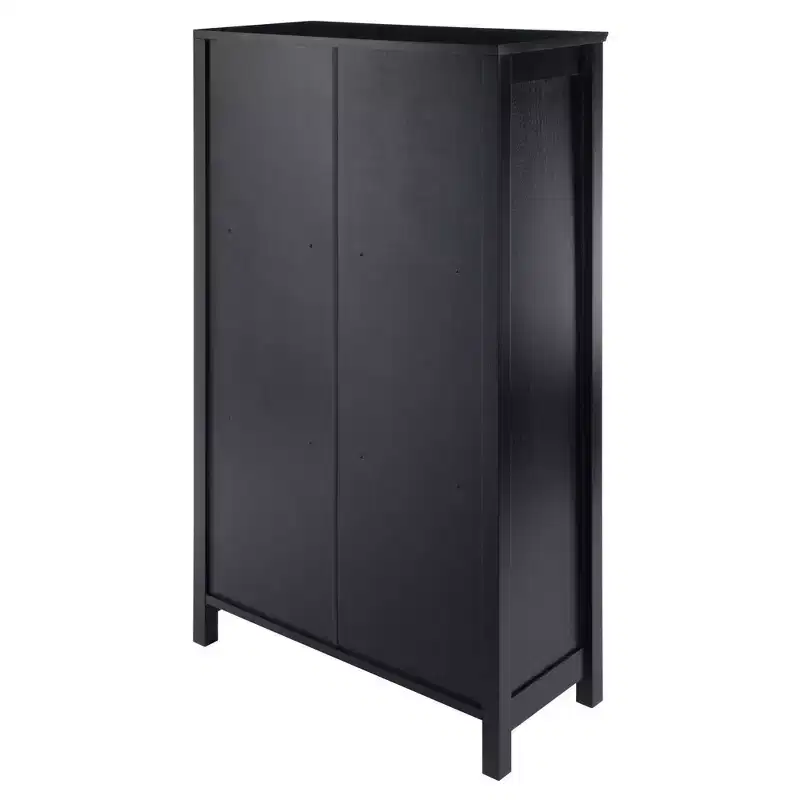 42.99" Terrace 4 Tier Bookshelf Espresso Brown - Winsome: Mid-Century Modern, Fixed Shelves