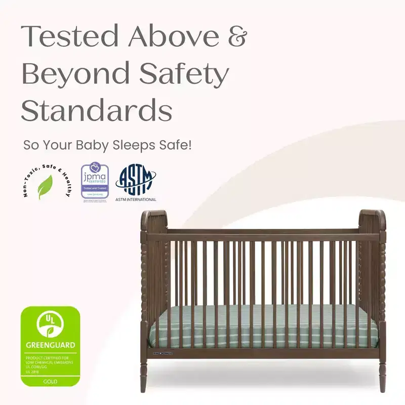 Wood 4-in-1 Convertible Baby Crib 55''W x 30.5''D x 41''H