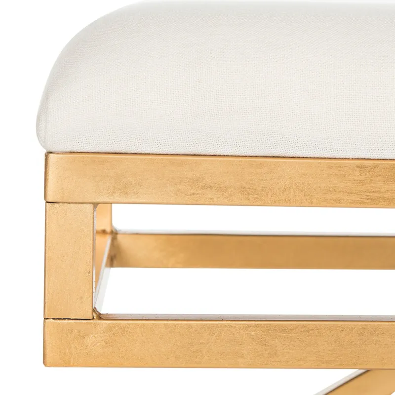 SAFAVIEH Belinda Modern Glam Arc Bench - 38 x 18 x 18.3 - 38Wx18Dx18H