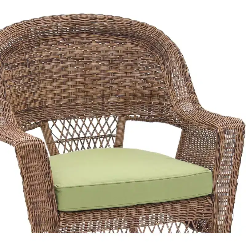 HomeStock Honey Coastal Craftsman Chair Set of 2 with Cushions