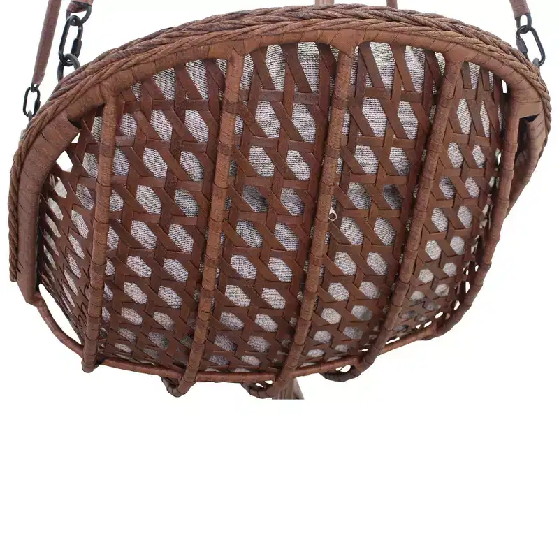 Courtyard Casual Princeton Hanging Basket - Brown Steel frame with solution dyed Poly fabric