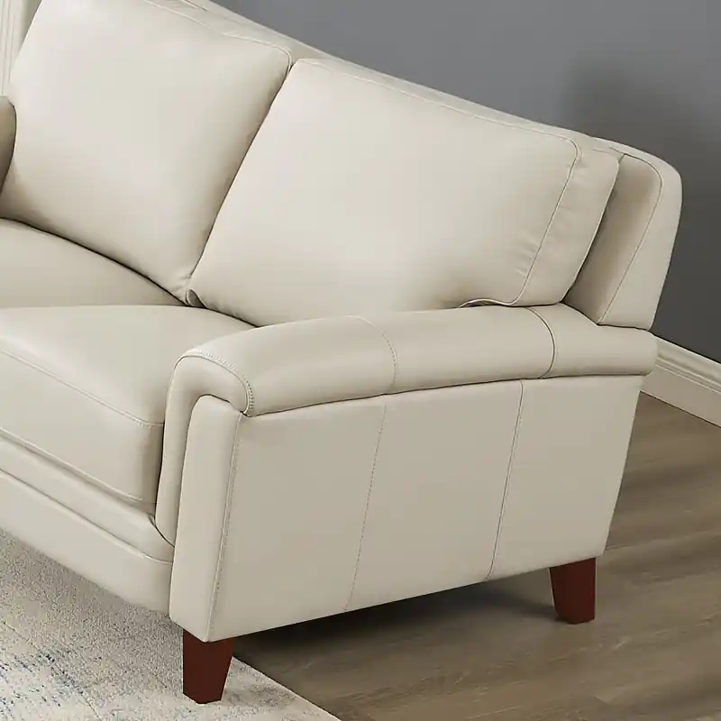 Leather Sofa - Vanilla