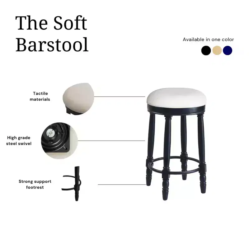 Vatros Bar Stools Set of 2 26 Counter Height Stool 360 Swivel Barstool