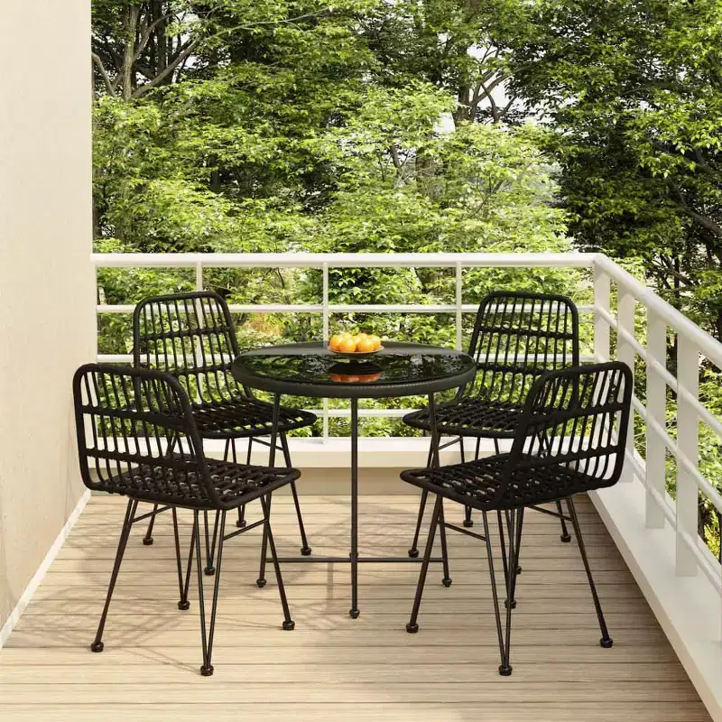 vidaXL Garden Dining Set Poly Rattan - Chill Outdoor Gear