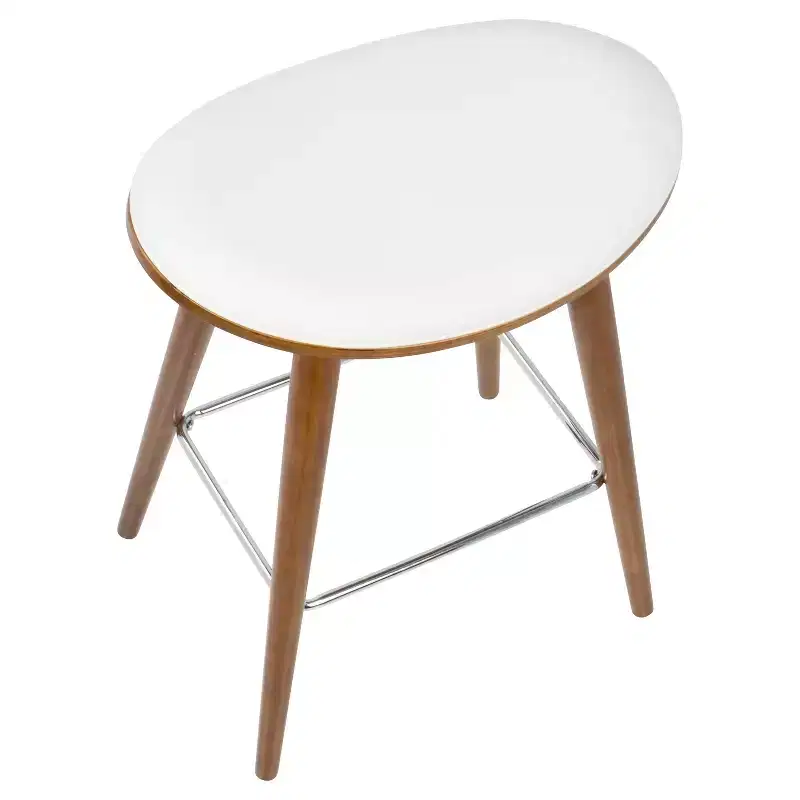 Set of 2 26 Saddle Counter Height Barstools with Faux Leather - LumiSource