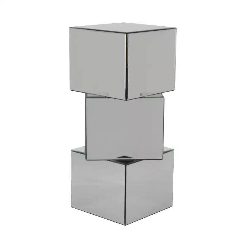 Olivia & May Glam Pedestal Table Clear