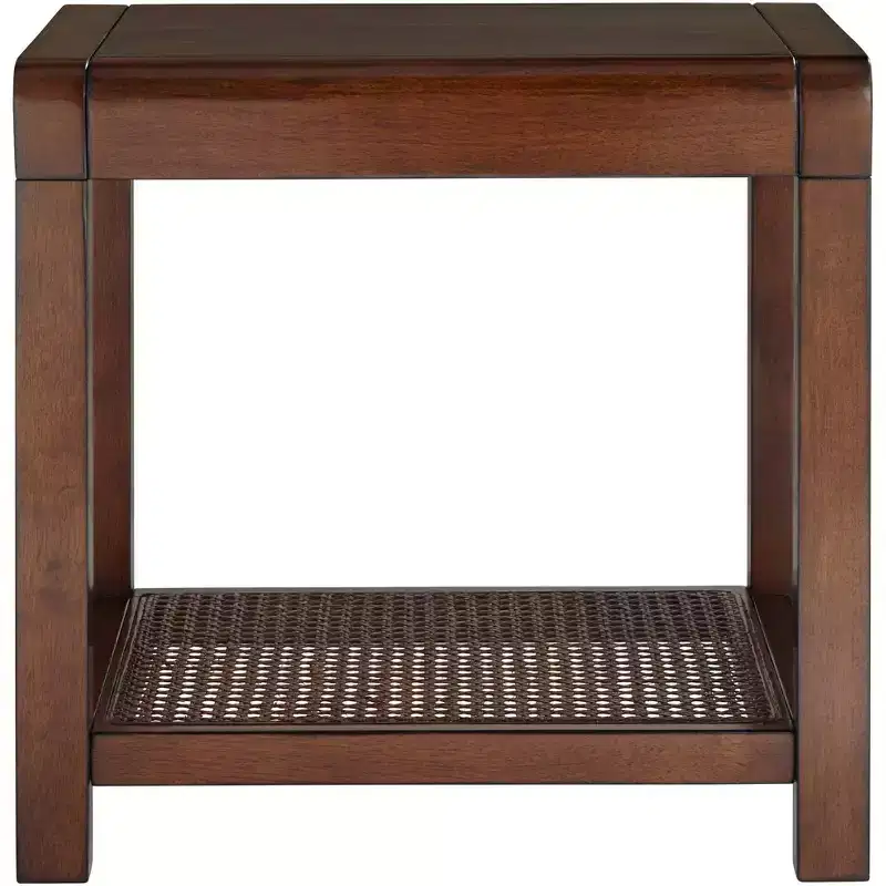 55 Downing Street Powell 22 Wide Brown Wood Side Table