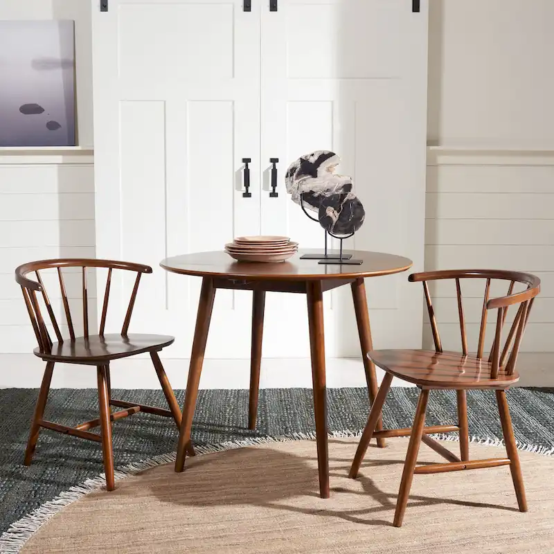SAFAVIEH Geoff Folding Round Dining Room Table - 35 W x 35 L x 29 H - 35Wx35Dx29H