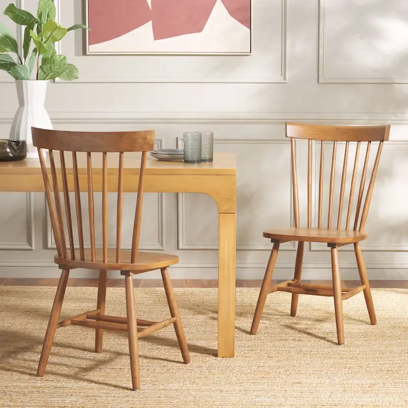 Spindle Back Farmhouse Dining Chair (Set of 2) - 21W x 21D x 36H