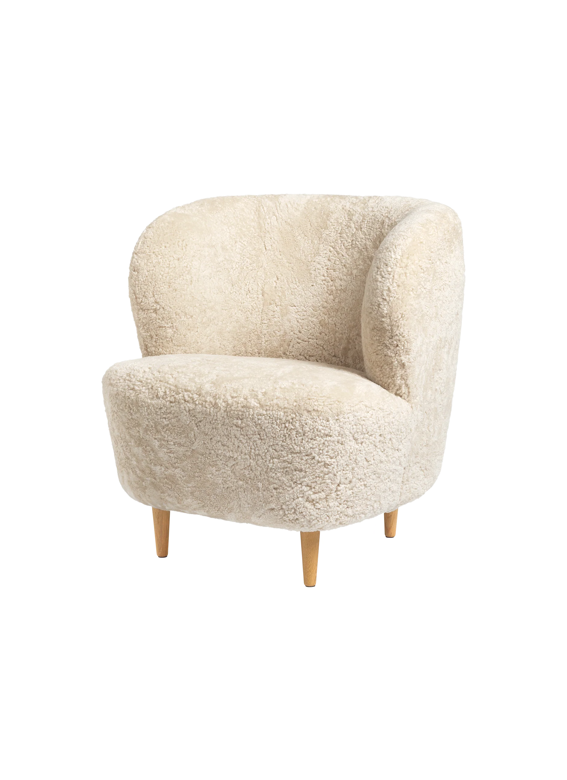 Mid-Century Navy Blue Fully Upholstered Lounge Chair with Solid Wood Base for Living Room