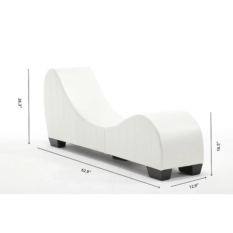 Modern Faux Leather Curved sofa