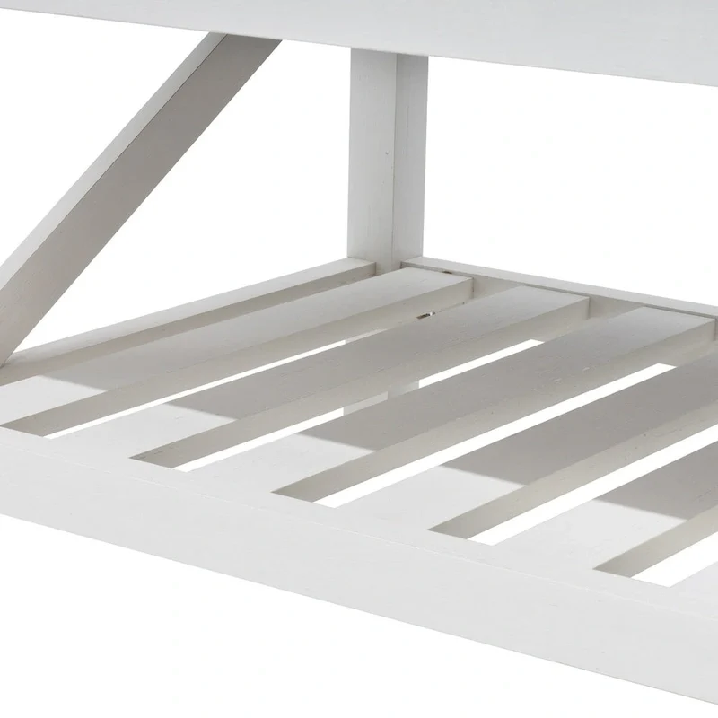 VredHom Coffee Table Center Table Tea Table with Shelf - 18.1 in H x 40.2 in W x 22 in D