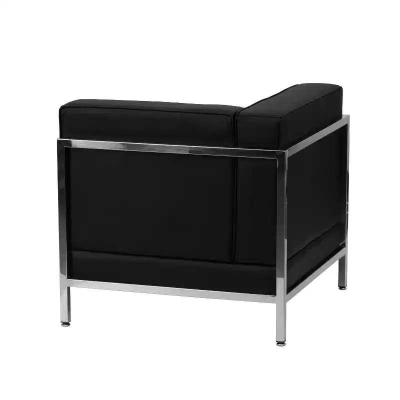 Imagination Series Contemporary Modular Left Corner Chair with Quilted Tufted Seat and Encasing Frame