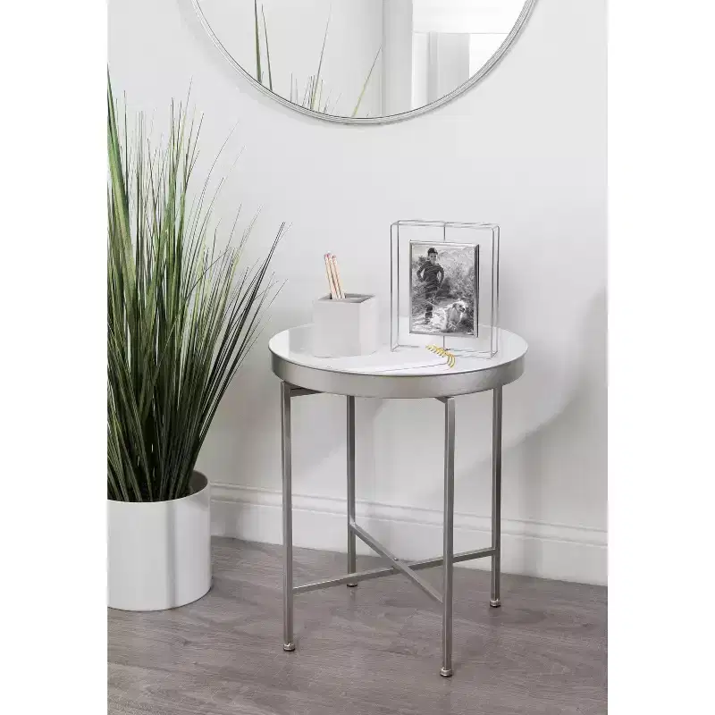 Kate and Laurel Celia Round Metal Side Table