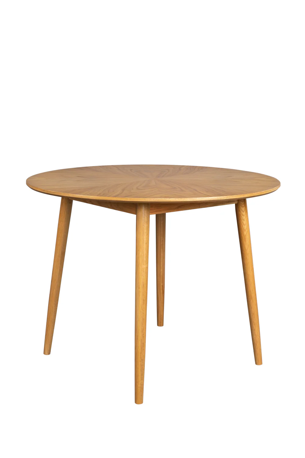 Round Natural Wood Dining Table
