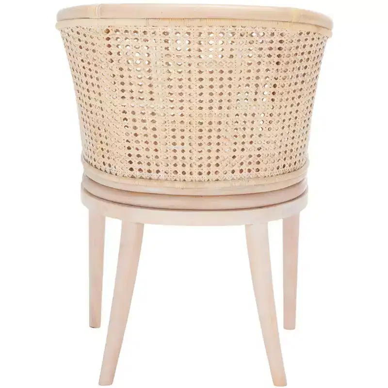 Sistine Arm Chair WithCushion - SEA4020A - Natural/White Washed - Safavieh