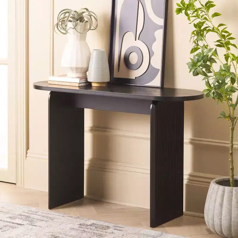 Syura Ribbed Console Table - CNS2100 -Safavieh
