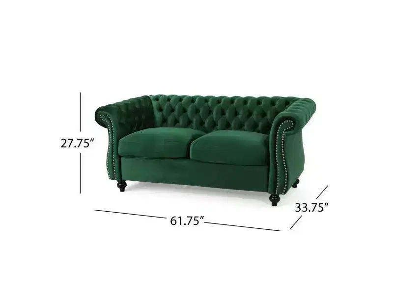 Somerville Traditional Chesterfield Loveseat - Christopher Knight Home