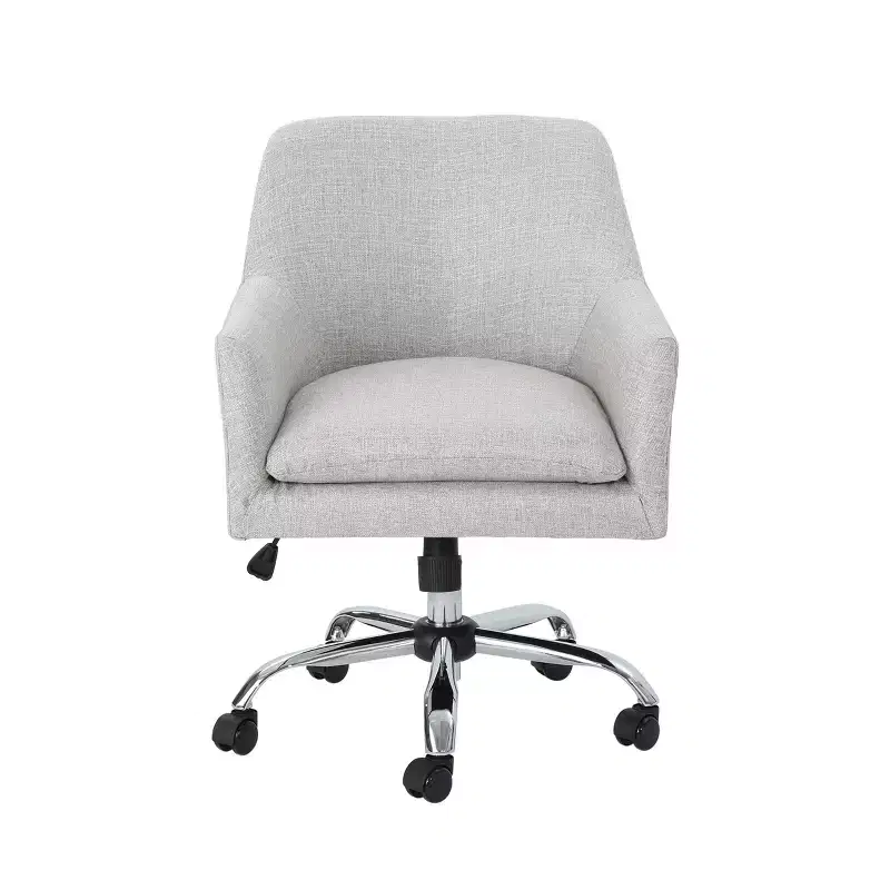Mid-Century Modern Adjustable Height Fabric Home Office Chair