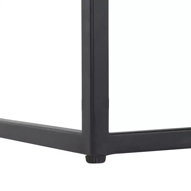 Kya 2 Tier Accent Table - ACC3709A - White/Walnut - Safavieh