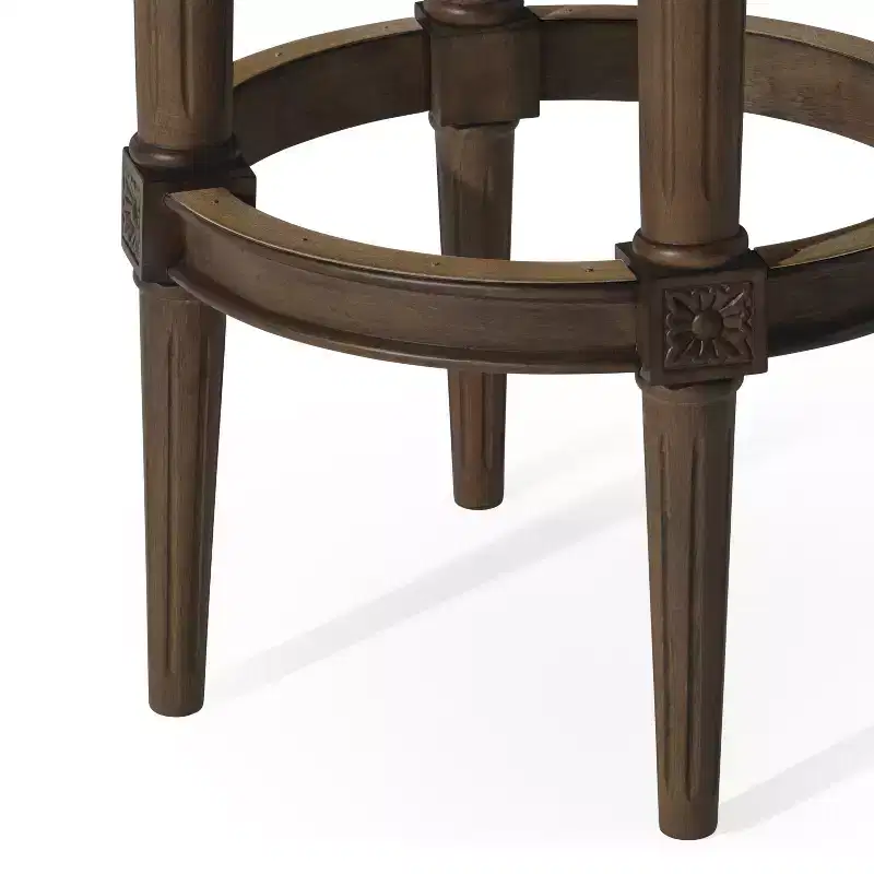 Maven Lane 31 Pullman Backless Swivel Bar Stools with Faux Leather
