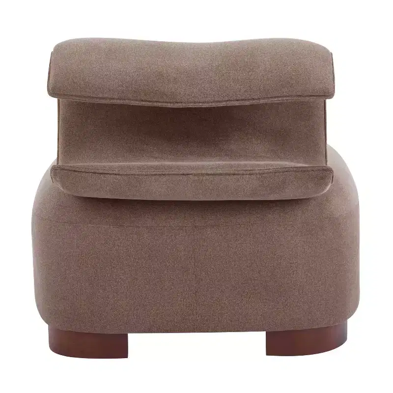 Christopher Knight Home Madison Modern Fabric Upholstered Armless Accent Chair with Sculpted Rolled Back
